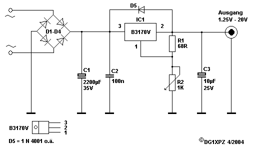 Schaltung Labornetzteil