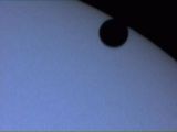 Venustransit: Venus tritt gerade in die Sonnenscheibe ein