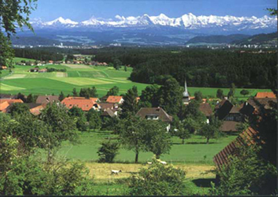 Meikirch BE Dorfansicht