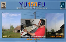 YU150FU QSL card